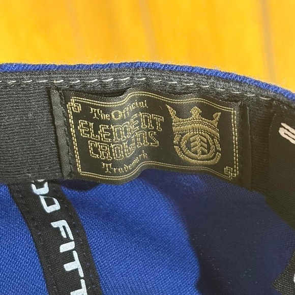 Vintage Element Skateboards Fitted Baseball Hat Cap Blue 6 7/8-7 1/4 - Picture 7 of 8